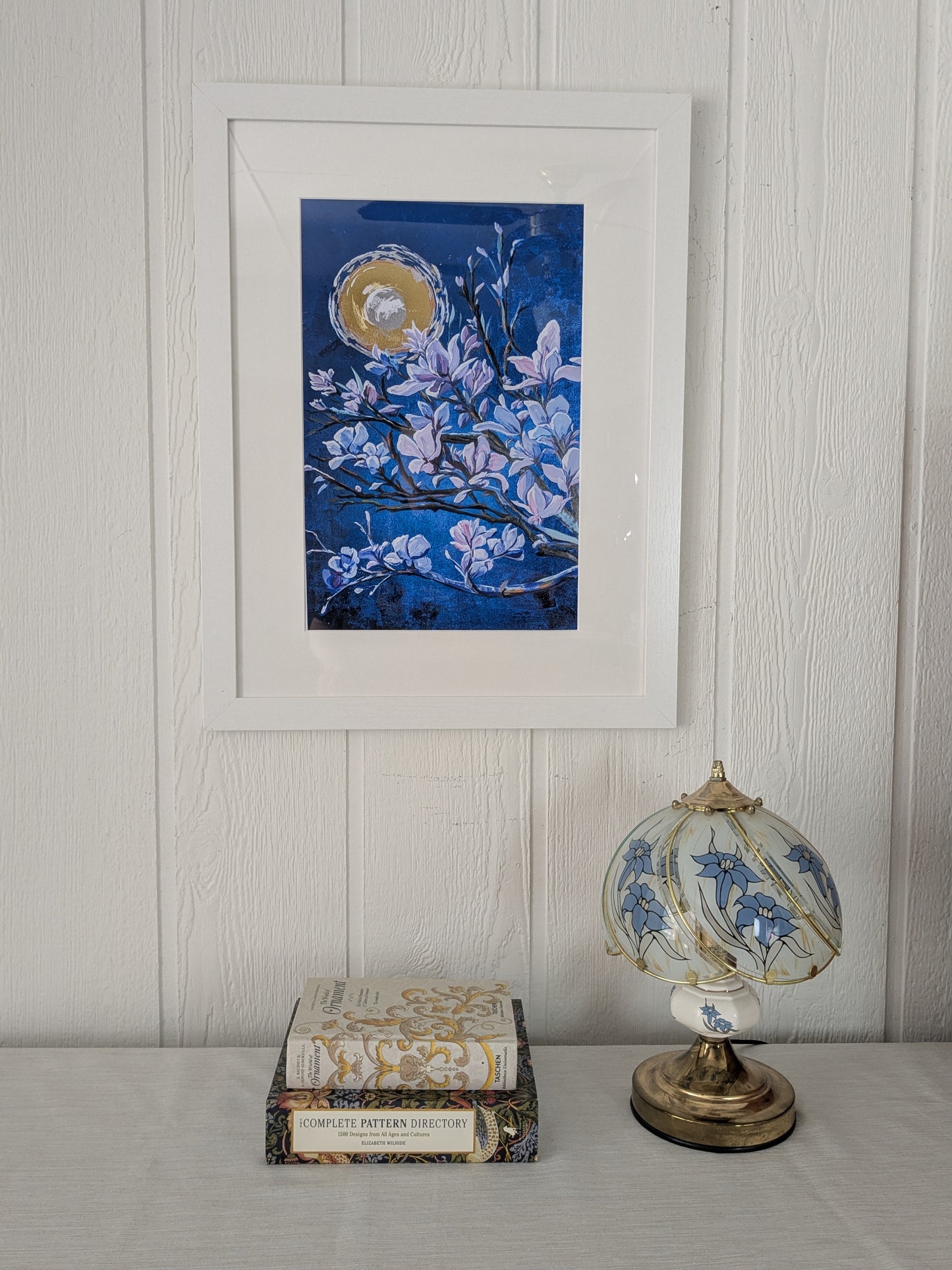 Moonlit Magnolias 1 Fine Art Print